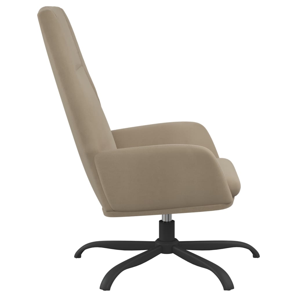 Relaxsessel Hellgrau Wildleder-Optik