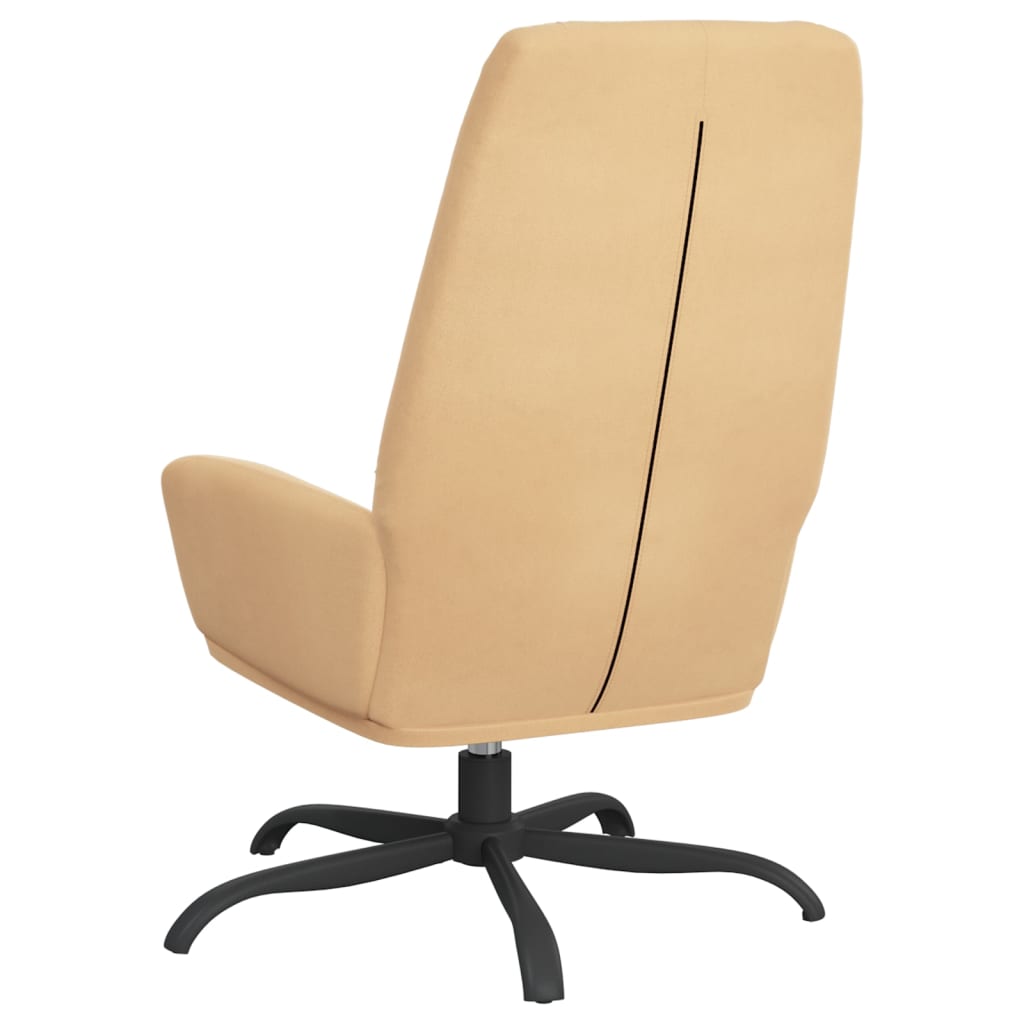 Relaxsessel Creme Wildleder-Optik