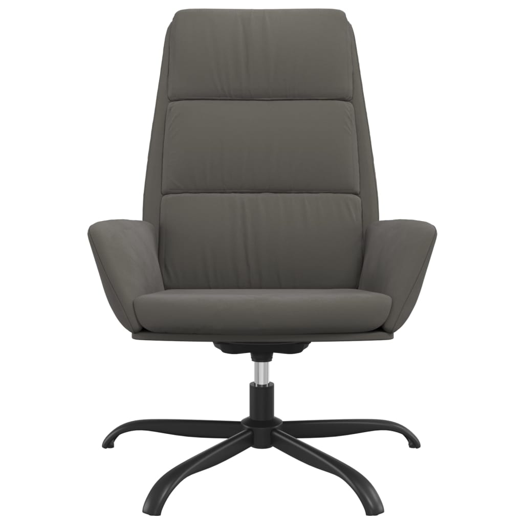 Relaxsessel Dunkelgrau Samt