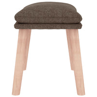 Thumbnail for Fußhocker Taupe 45x29,5x35 cm Stoff