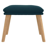 Thumbnail for Fußhocker Blau 45x29,5x35 cm Samt