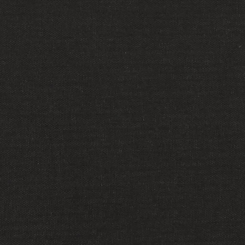 Fußhocker Schwarz 45x29,5x39 cm Stoff und Kunstleder