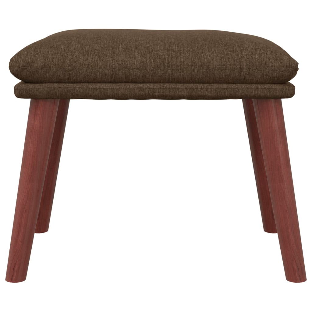 Fußhocker Braun 45x29,5x35 cm Stoff