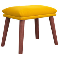 Thumbnail for Fußhocker Senfgelb 45x29,5x35 cm Samt
