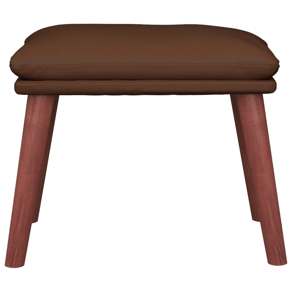 Fußhocker Braun 45x29,5x35 cm Kunstleder