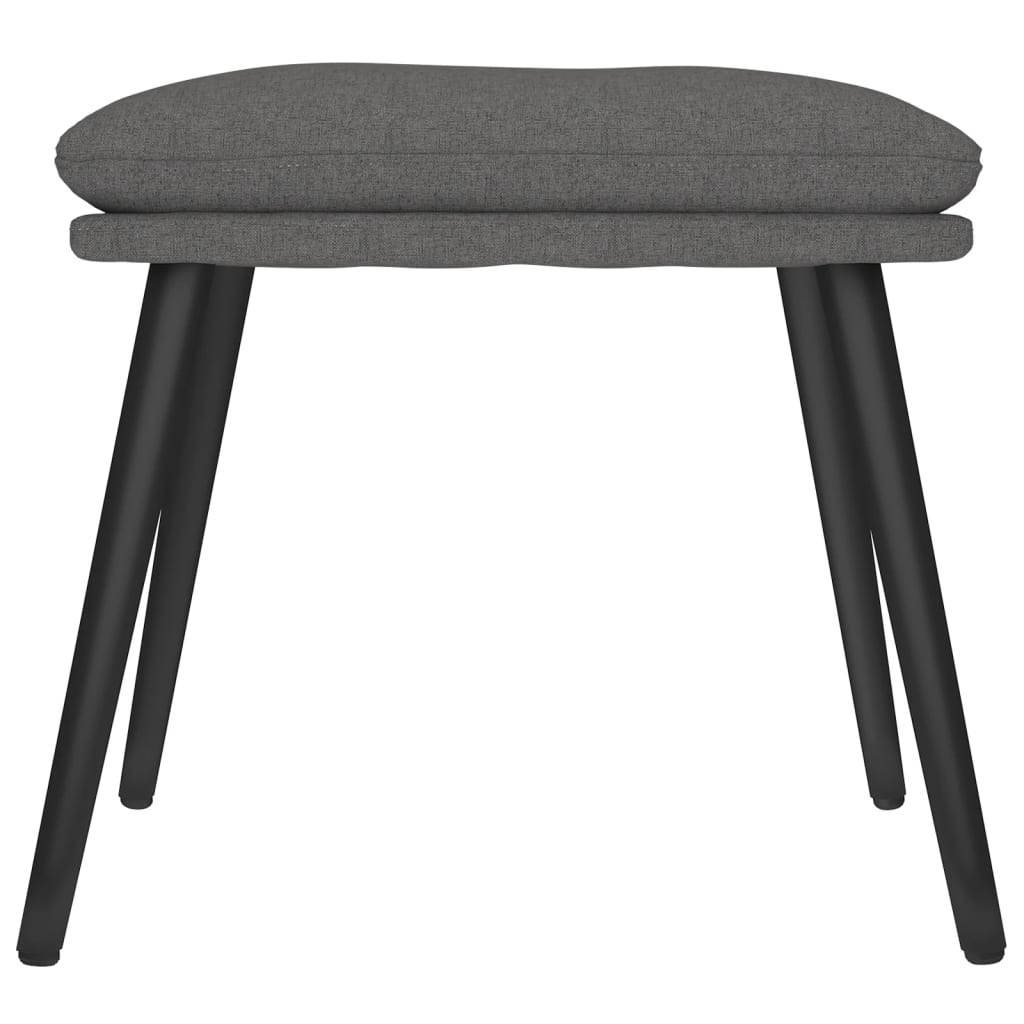 Fußhocker Dunkelgrau 45x29,5x35 cm Stoff