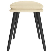 Thumbnail for Fußhocker Creme 45x29,5x39 cm Stoff