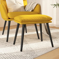 Thumbnail for Fußhocker Senfgelb 45x29,5x35 cm Stoff