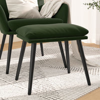 Thumbnail for Fußhocker Dunkelgrün 45x29,5x35 cm Samt