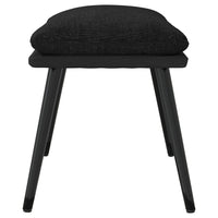 Thumbnail for Fußhocker Schwarz 45x29,5x35 cm Stoff und Kunstleder