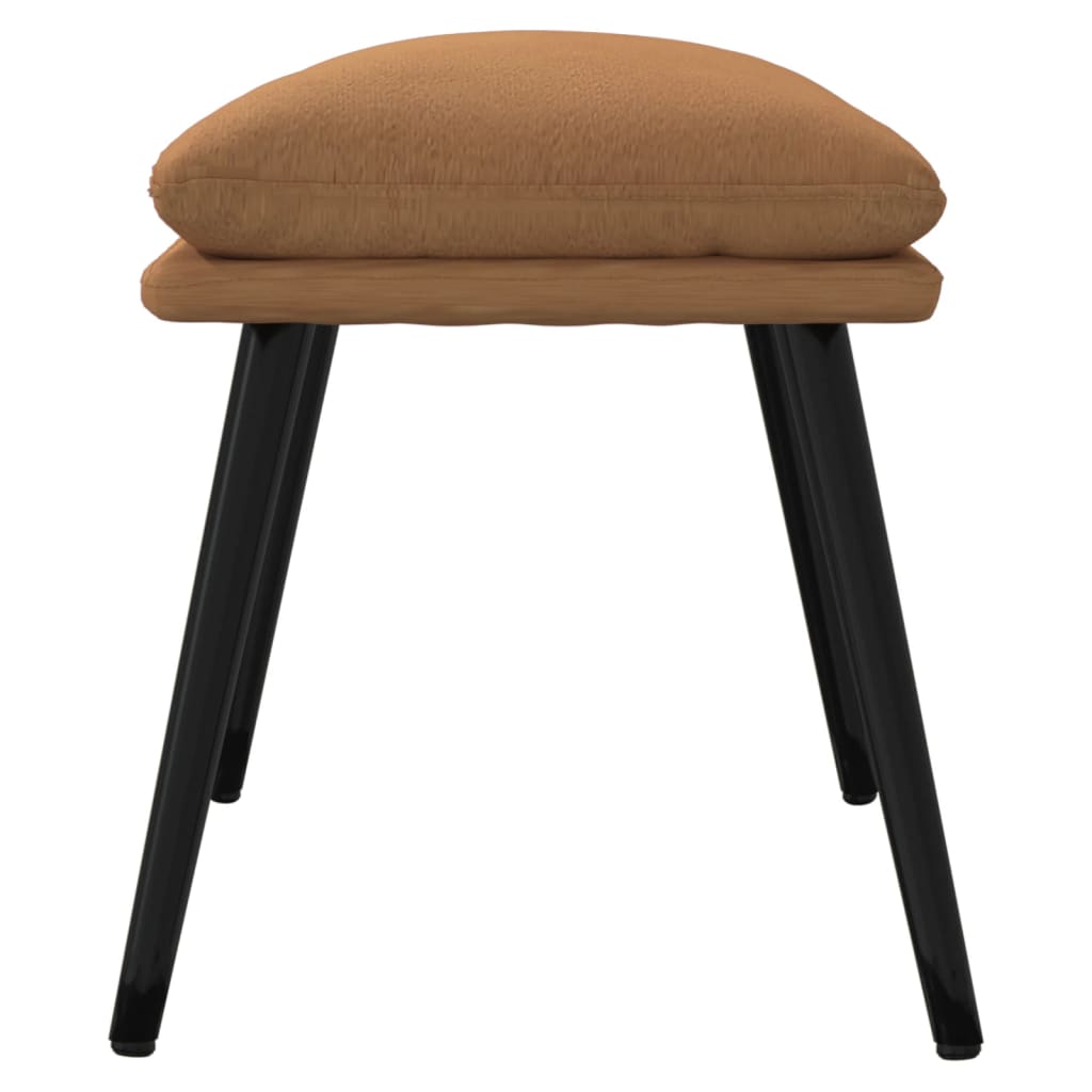 Fußhocker Taupe 45x30x35 cm Mikrofasergewebe