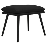 Thumbnail for Fußhocker Schwarz 45x30x35 cm Mikrofasergewebe