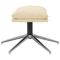 Thumbnail for Fußhocker Creme 60x60x39 cm Stoff