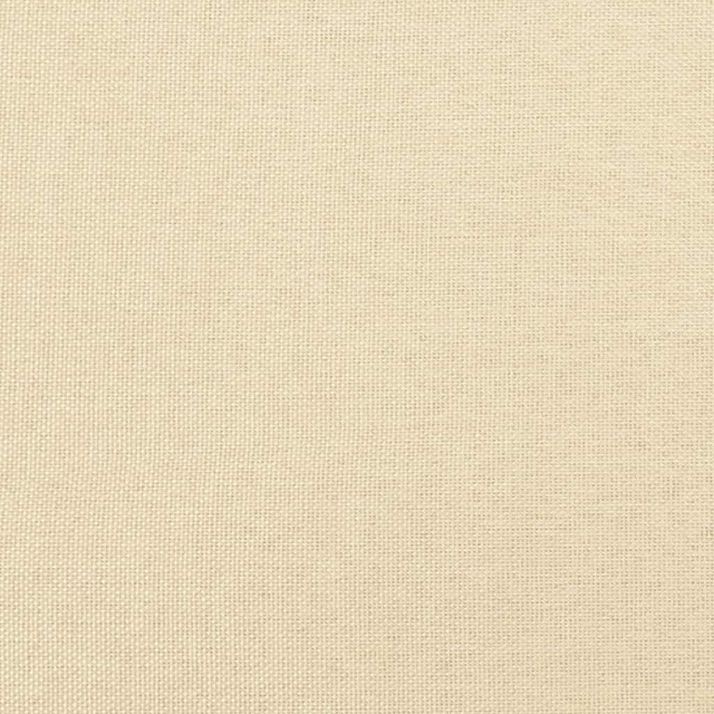 Fußhocker Creme 60x60x39 cm Stoff