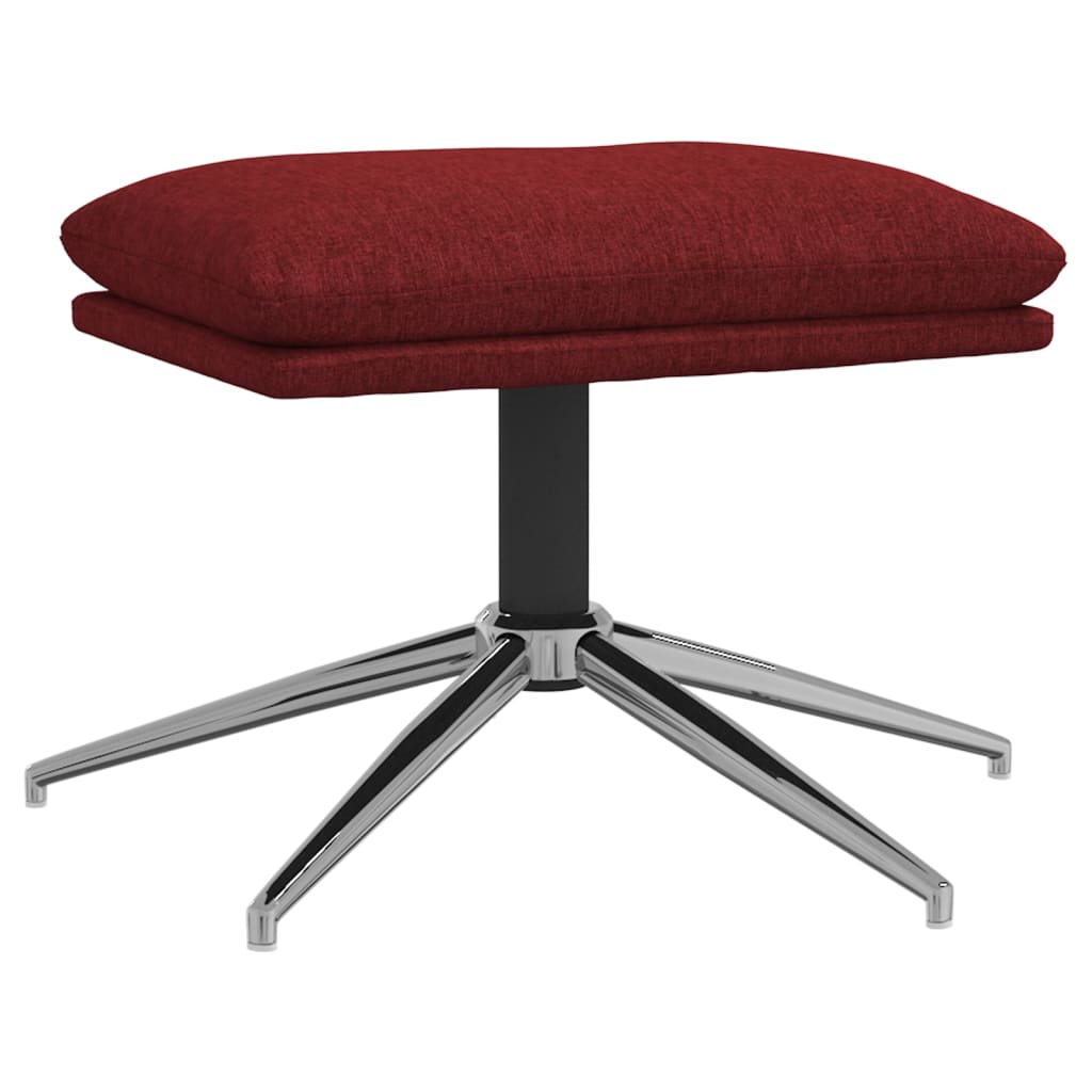 Fußhocker Weinrot 60x60x39 cm Stoff