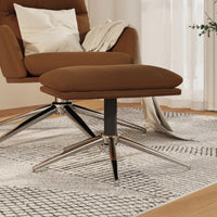 Thumbnail for Fußhocker Braun 60x60x39 cm Mikrofasergewebe