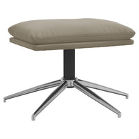 Thumbnail for Fußhocker Hellgrau 60x60x39 cm Mikrofasergewebe