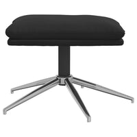 Thumbnail for Fußhocker Schwarz 60x60x39 cm Mikrofasergewebe