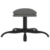 Thumbnail for Fußhocker Hellgrau 60x60x39 cm Stoff