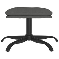 Thumbnail for Fußhocker Dunkelgrau 60x60x39 cm Stoff