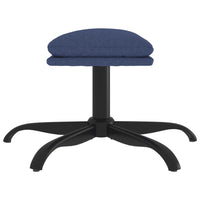 Thumbnail for Fußhocker Blau 60x60x39 cm Stoff