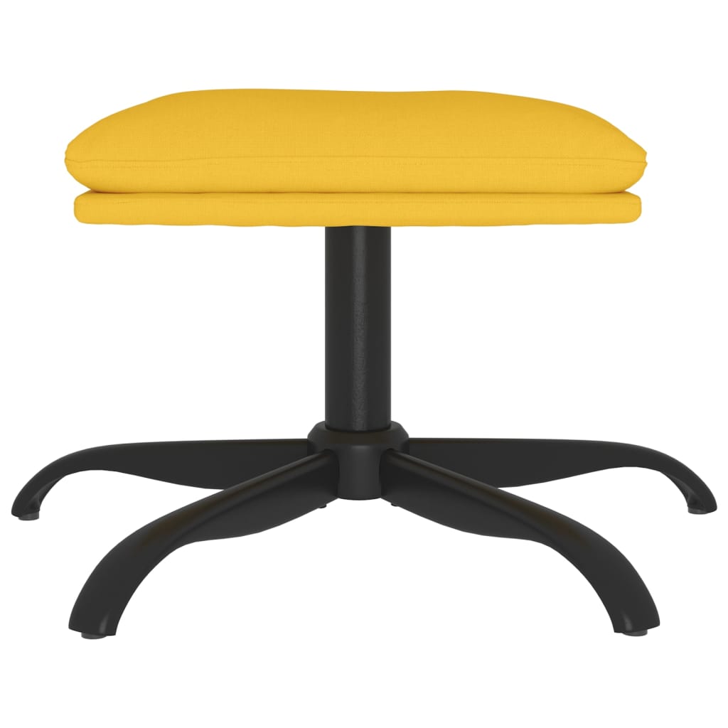 Fußhocker Senfgelb 60x60x39 cm Stoff