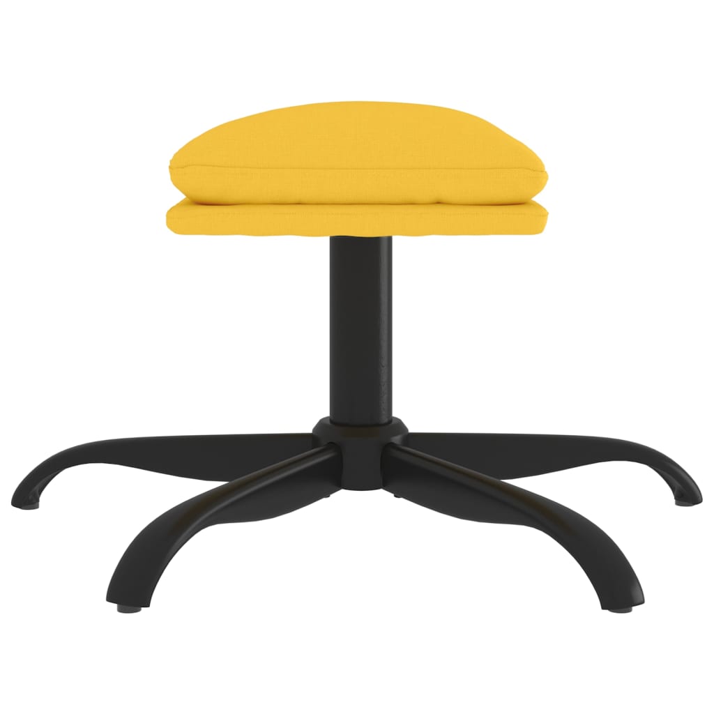 Fußhocker Senfgelb 60x60x39 cm Stoff