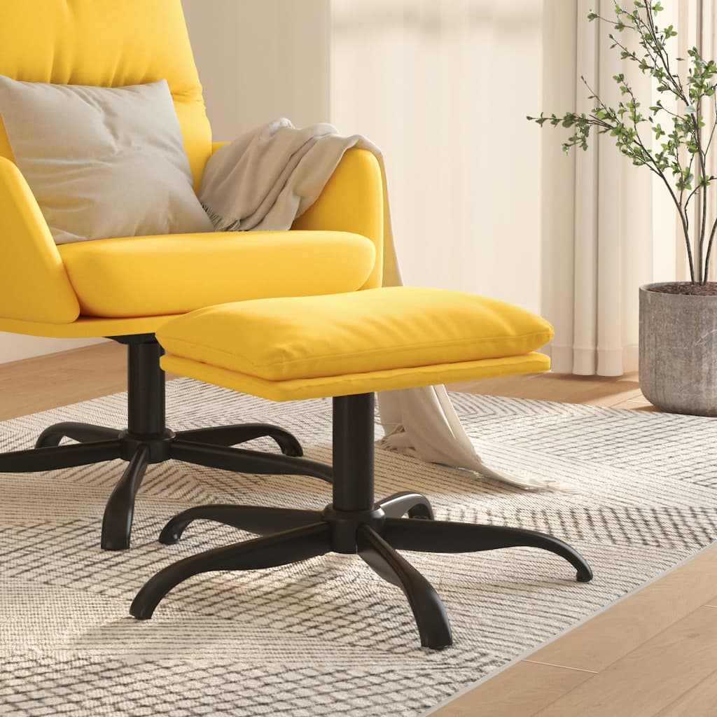 Fußhocker Senfgelb 60x60x39 cm Stoff