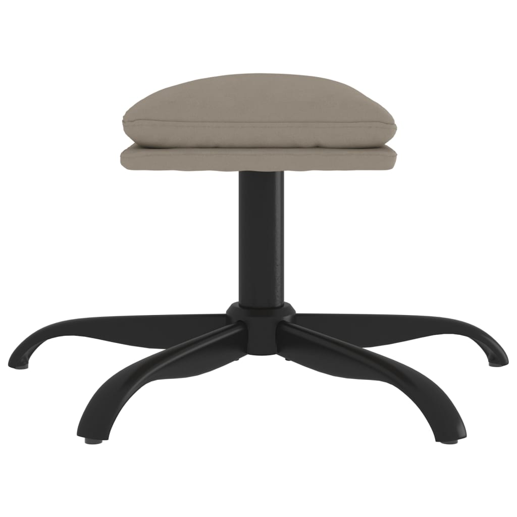 Fußhocker Hellgrau 60x60x39 cm Samt