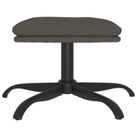 Thumbnail for Fußhocker Dunkelgrau 60x60x39 cm Samt