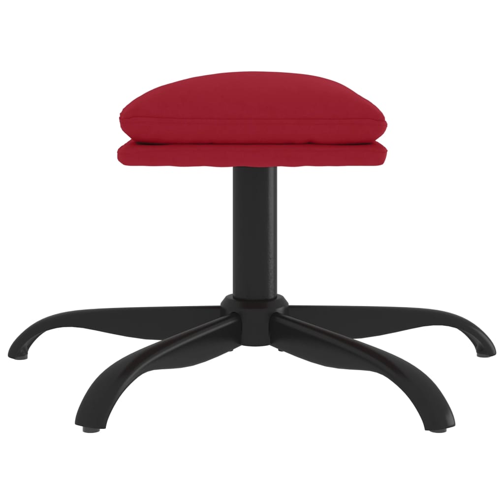 Fußhocker Weinrot 60x60x39 cm Samt
