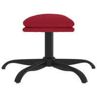 Thumbnail for Fußhocker Weinrot 60x60x39 cm Samt