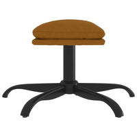 Thumbnail for Fußhocker Braun 60x60x39 cm Samt