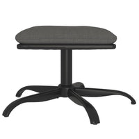 Thumbnail for Fußhocker Dunkelgrau 60x60x39 cm Stoff und Kunstleder