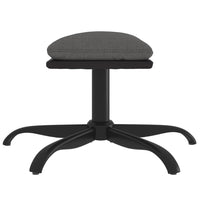 Thumbnail for Fußhocker Dunkelgrau 60x60x39 cm Stoff und Kunstleder