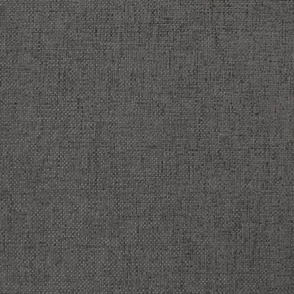 Fußhocker Dunkelgrau 60x60x39 cm Stoff und Kunstleder