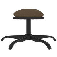 Thumbnail for Fußhocker Braun 60x60x39 cm Stoff und Kunstleder