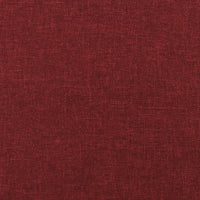 Thumbnail for Fußhocker Weinrot 60x60x39 cm Stoff und Kunstleder