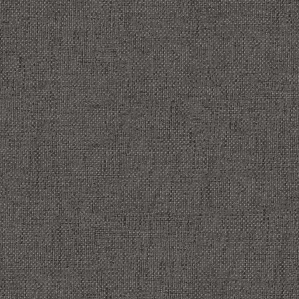 Fußhocker Dunkelgrau 60x60x39 cm Stoff und Kunstleder