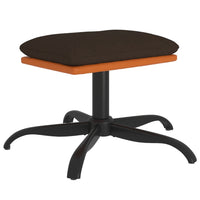 Thumbnail for Fußhocker Braun 60x60x39 cm Stoff und Kunstleder