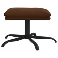 Thumbnail for Fußhocker Braun 45x29,5x39 cm Kunstleder Glänzend