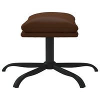 Thumbnail for Fußhocker Braun 45x29,5x39 cm Kunstleder Glänzend