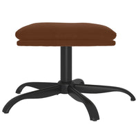 Thumbnail for Fußhocker Braun 60x60x39 cm Mikrofasergewebe