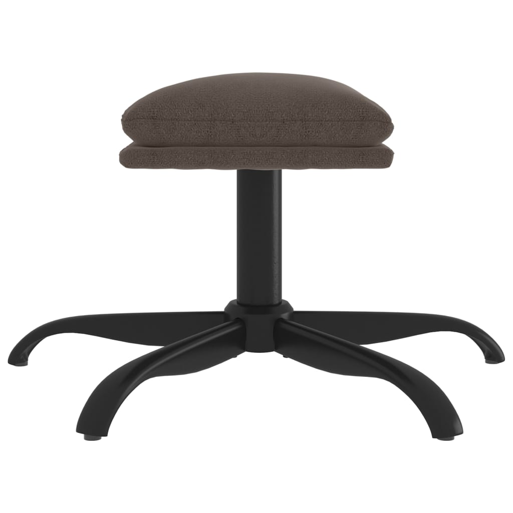 Fußhocker Dunkelgrau 60x60x39 cm Mikrofasergewebe