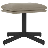 Thumbnail for Fußhocker Hellgrau 60x60x39 cm Samt