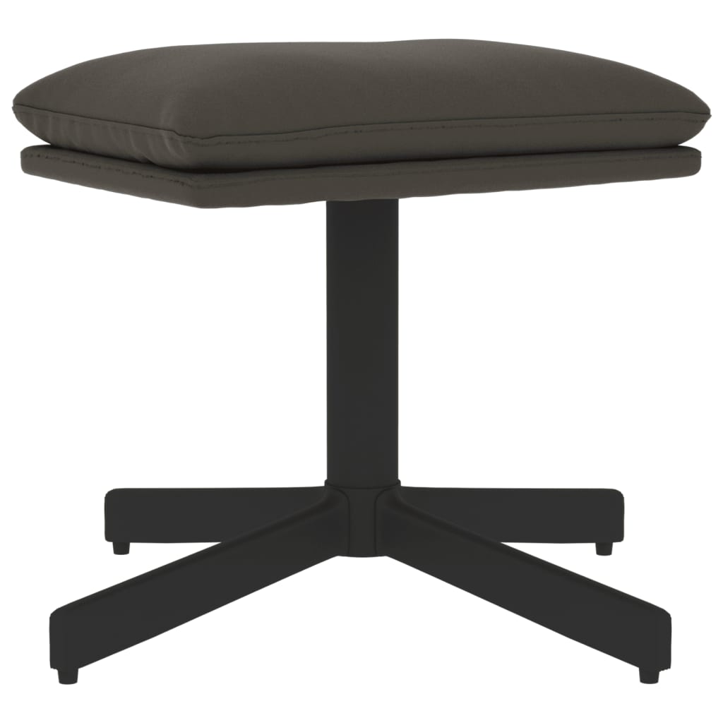 Fußhocker Dunkelgrau 60x60x39 cm Samt