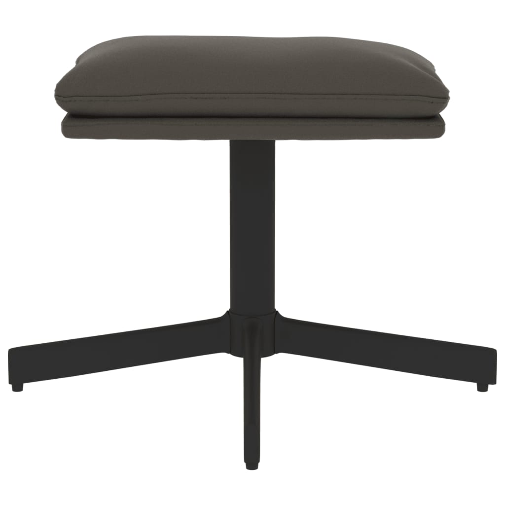 Fußhocker Dunkelgrau 60x60x39 cm Samt