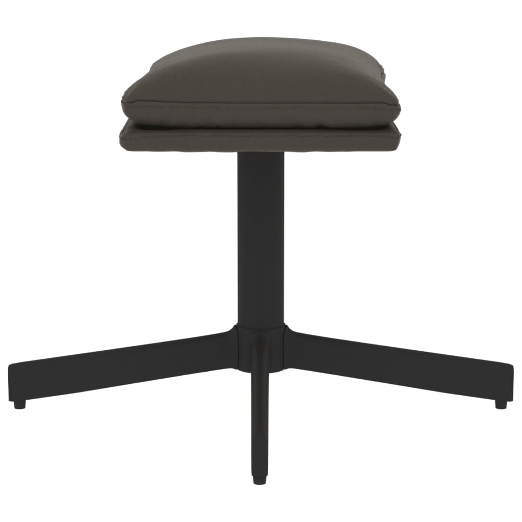 Fußhocker Dunkelgrau 60x60x39 cm Samt