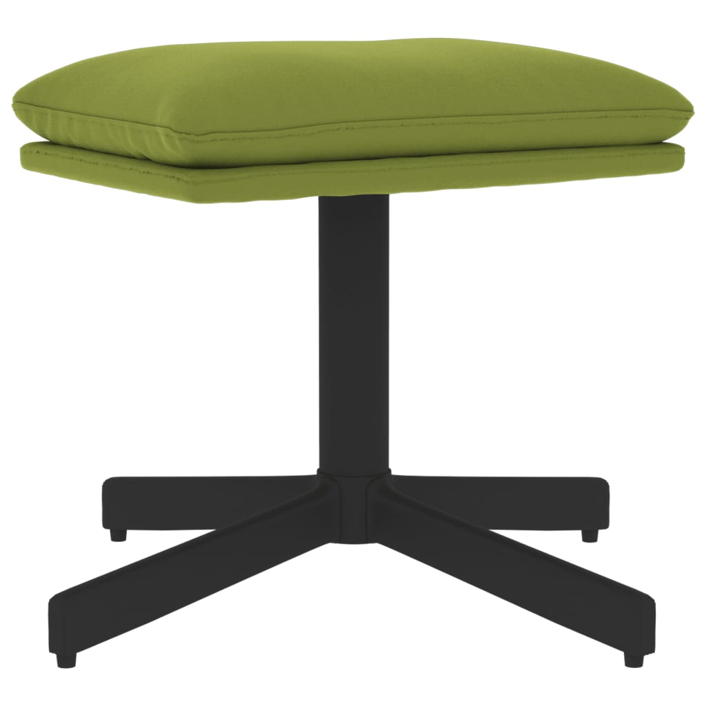 Fußhocker Hellgrün 60x60x39 cm Samt