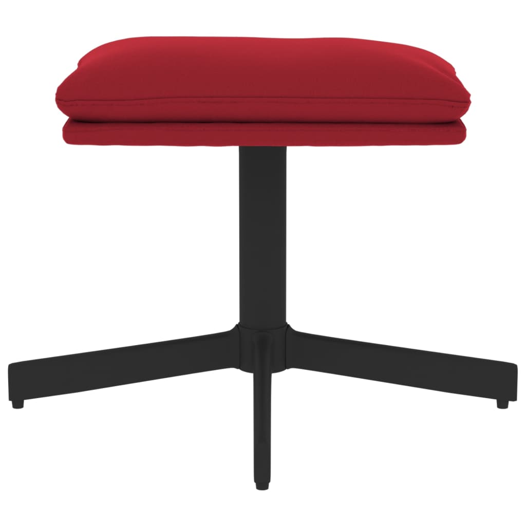 Fußhocker Weinrot 60x60x39 cm Samt